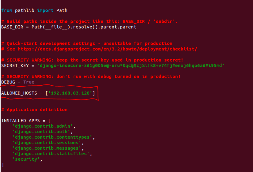 Настройка ip-адреса